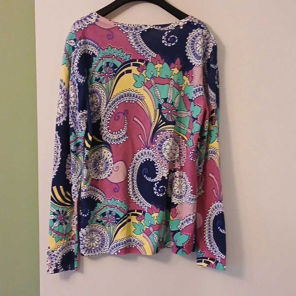 Talbots Multicolor Paisley Sweater - Picture 3 of 3